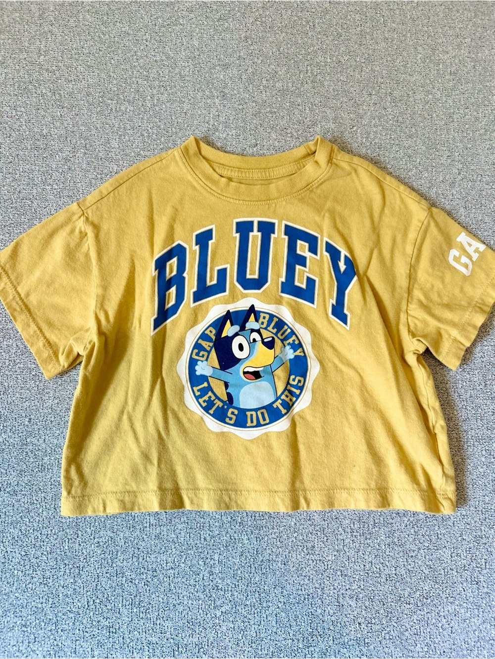 babyGap x Bluey Graphic Tee Mustard Yellow 3T, Gap Kids Toddler Fashion